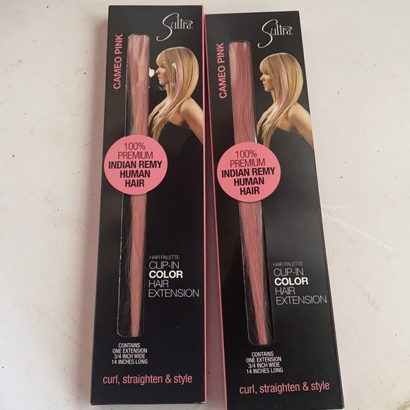 sultra Accessories - SULTRA Clip On Hair Extension Cameo Pink NWT